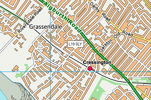 L19 0LY map - OS VectorMap District (Ordnance Survey)