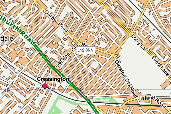 L19 0NN map - OS VectorMap District (Ordnance Survey)