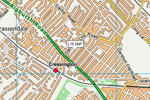 L19 0NP map - OS VectorMap District (Ordnance Survey)