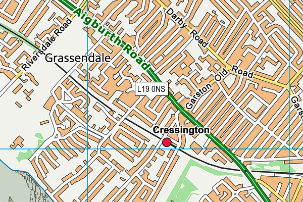 L19 0NS map - OS VectorMap District (Ordnance Survey)