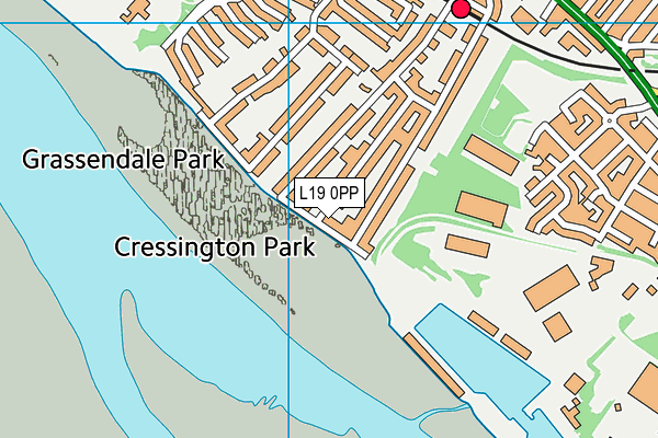 L19 0PP map - OS VectorMap District (Ordnance Survey)