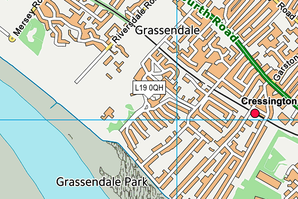 L19 0QH map - OS VectorMap District (Ordnance Survey)