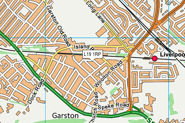 L19 1RP map - OS VectorMap District (Ordnance Survey)