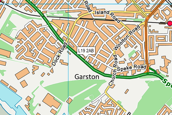 L19 2AB map - OS VectorMap District (Ordnance Survey)