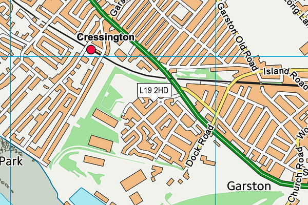 L19 2HD map - OS VectorMap District (Ordnance Survey)