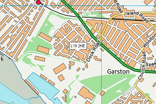 L19 2HE map - OS VectorMap District (Ordnance Survey)