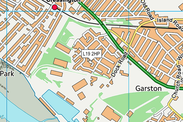 L19 2HP map - OS VectorMap District (Ordnance Survey)