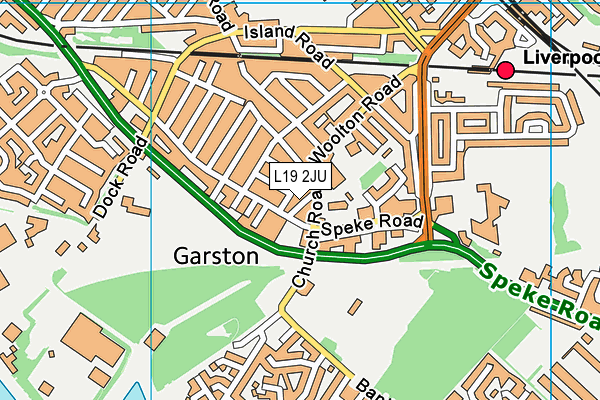 L19 2JU map - OS VectorMap District (Ordnance Survey)