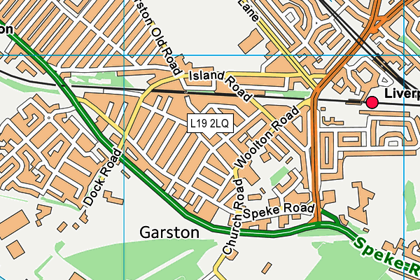 L19 2LQ map - OS VectorMap District (Ordnance Survey)