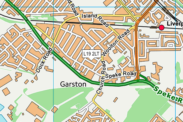 L19 2LT map - OS VectorMap District (Ordnance Survey)