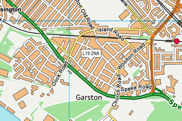 L19 2NA map - OS VectorMap District (Ordnance Survey)