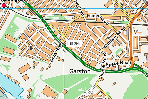 L19 2NL map - OS VectorMap District (Ordnance Survey)