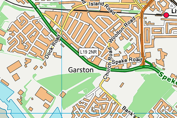 L19 2NR map - OS VectorMap District (Ordnance Survey)