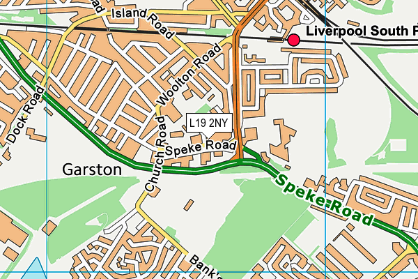 L19 2NY map - OS VectorMap District (Ordnance Survey)