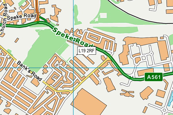 24/7 Fitness (Liverpool Speke) map (L19 2RF) - OS VectorMap District (Ordnance Survey)