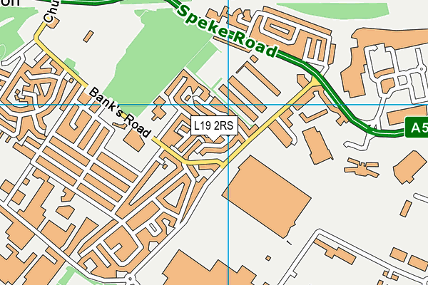 L19 2RS map - OS VectorMap District (Ordnance Survey)