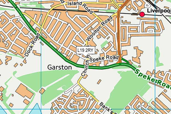 L19 2RY map - OS VectorMap District (Ordnance Survey)