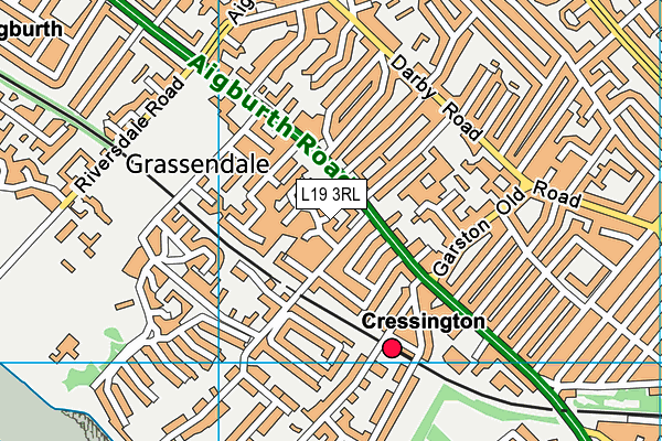 L19 3RL map - OS VectorMap District (Ordnance Survey)