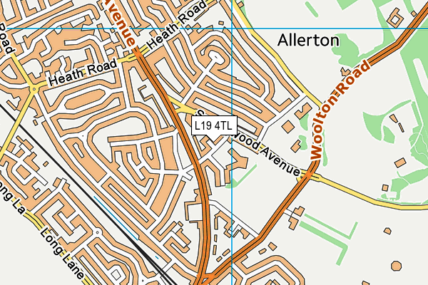 Springwood Park map (L19 4TL) - OS VectorMap District (Ordnance Survey)