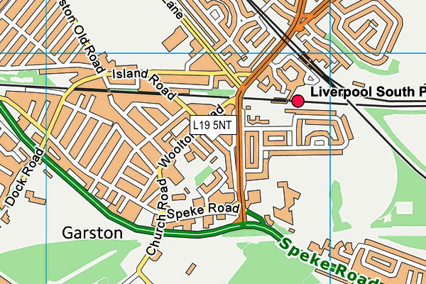L19 5NT map - OS VectorMap District (Ordnance Survey)