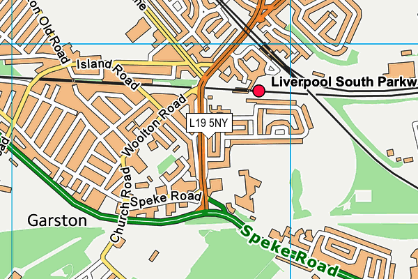 Enterprise South Liverpool Academy (Closed) map (L19 5NY) - OS VectorMap District (Ordnance Survey)