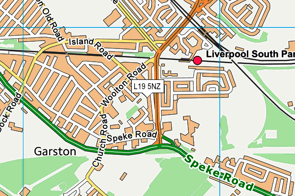 L19 5NZ map - OS VectorMap District (Ordnance Survey)