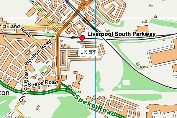 Dutch Farm  Recreation Ground map (L19 5PF) - OS VectorMap District (Ordnance Survey)