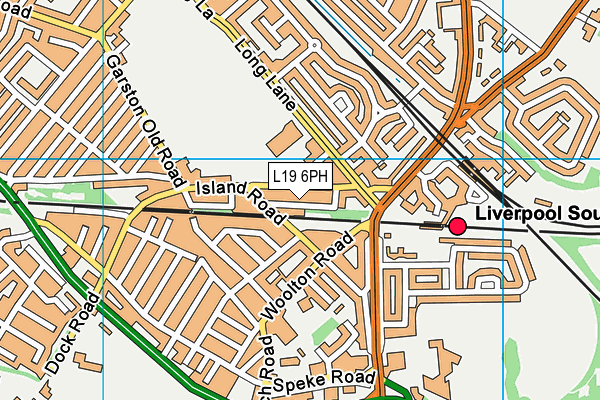 L19 6PH map - OS VectorMap District (Ordnance Survey)