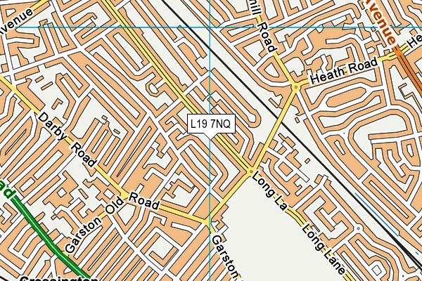 L19 7NQ map - OS VectorMap District (Ordnance Survey)