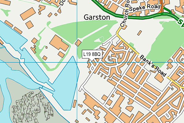 L19 8BQ map - OS VectorMap District (Ordnance Survey)