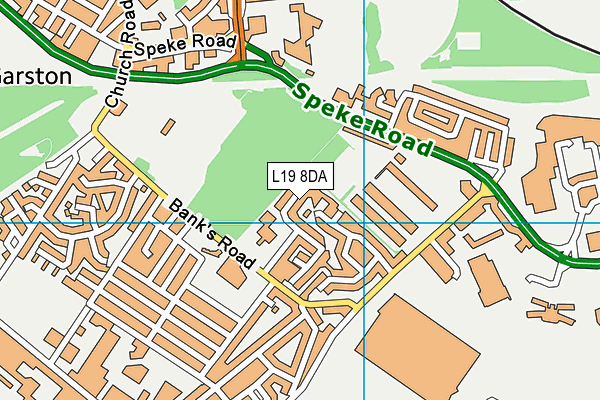 L19 8DA map - OS VectorMap District (Ordnance Survey)