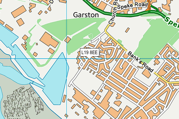 L19 8EE map - OS VectorMap District (Ordnance Survey)