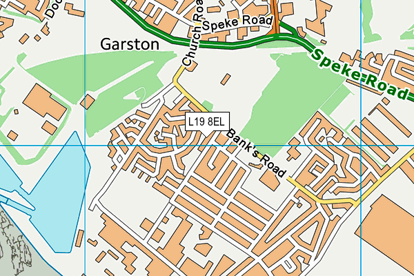 L19 8EL map - OS VectorMap District (Ordnance Survey)