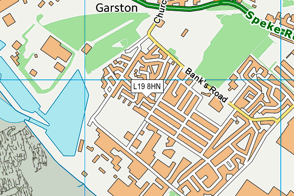 L19 8HN map - OS VectorMap District (Ordnance Survey)