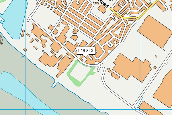L19 8LX map - OS VectorMap District (Ordnance Survey)