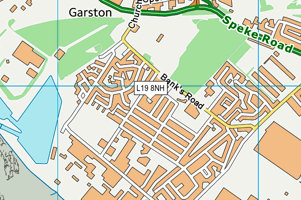 L19 8NH map - OS VectorMap District (Ordnance Survey)