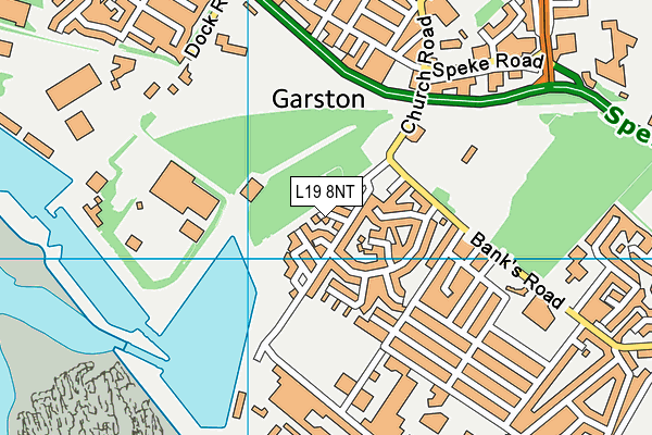 L19 8NT map - OS VectorMap District (Ordnance Survey)