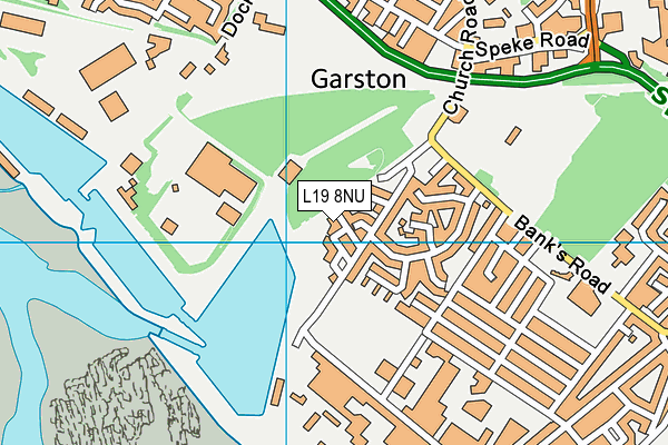 L19 8NU map - OS VectorMap District (Ordnance Survey)