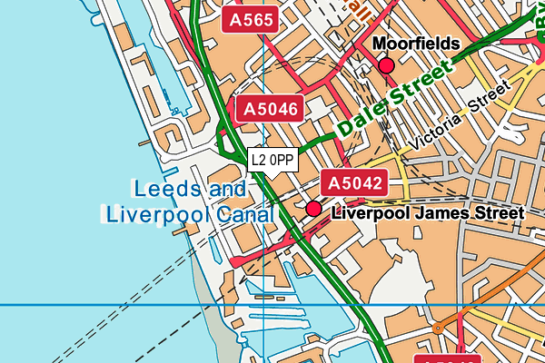 L2 0PP map - OS VectorMap District (Ordnance Survey)