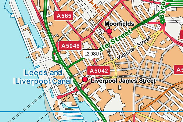 L2 0SU map - OS VectorMap District (Ordnance Survey)