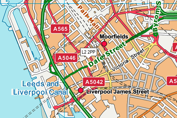 L2 2PP map - OS VectorMap District (Ordnance Survey)