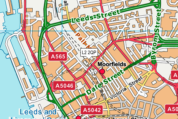 L2 2QP map - OS VectorMap District (Ordnance Survey)