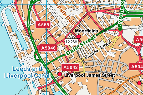 L2 2SH map - OS VectorMap District (Ordnance Survey)