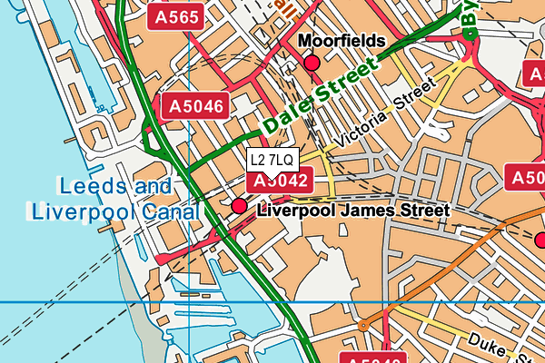 L2 7LQ map - OS VectorMap District (Ordnance Survey)