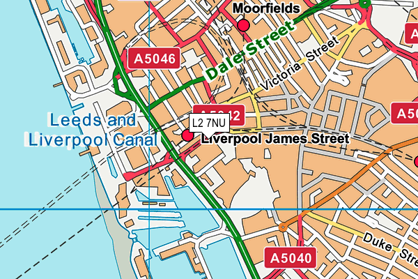 L2 7NU map - OS VectorMap District (Ordnance Survey)