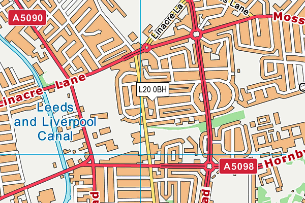 L20 0BH map - OS VectorMap District (Ordnance Survey)