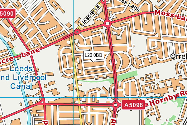 L20 0BQ map - OS VectorMap District (Ordnance Survey)