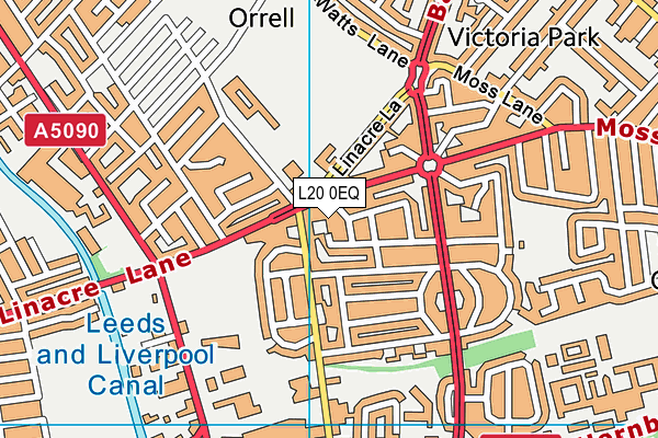 L20 0EQ map - OS VectorMap District (Ordnance Survey)