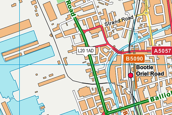 L20 1AD map - OS VectorMap District (Ordnance Survey)
