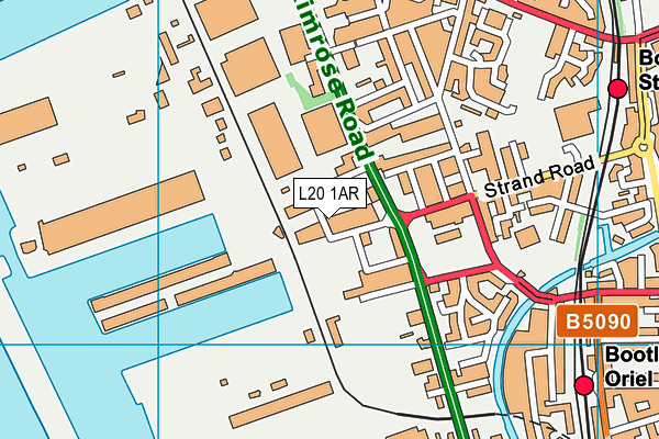 L20 1AR map - OS VectorMap District (Ordnance Survey)